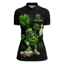 Load image into Gallery viewer, Funny St Patrick Day Bowling Bowling Jersey for Women Bowling Team Shirts Polo &amp; 1/4 Zip HNT192