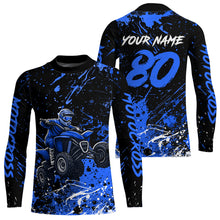 Load image into Gallery viewer, Blue Youth ATV Motocross Shirts Kid Men Women Custom Off-Road Quad Bike Shirt UPF30+ DNT77
