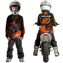 Load image into Gallery viewer, Orange Youth ATV Motocross Shirts Kid Men Women Custom Off-Road Quad Bike Shirt UPF30+ DNT77