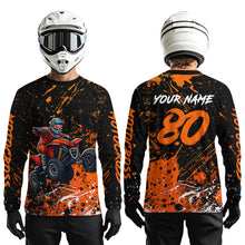 Load image into Gallery viewer, Orange Youth ATV Motocross Shirts Kid Men Women Custom Off-Road Quad Bike Shirt UPF30+ DNT77