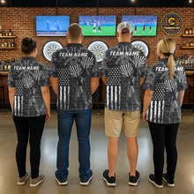 Load image into Gallery viewer, Custom US Flag Darts Shirt for Men Darts Team Jerseys Dart Tourament Polo &amp; 1/4 Zip NNT113
