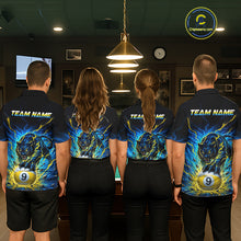 Load image into Gallery viewer, Four people wearing matching shirts with a team name and panther design in a room.