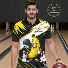 Load image into Gallery viewer, Custom Funny Banana Bowling Shirt for Men Bowling League Bowling Team Shirts Bowling Uniform HNT336