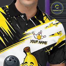 Load image into Gallery viewer, Custom Funny Banana Bowling Shirt for Men Bowling League Bowling Team Shirts Bowling Uniform HNT336
