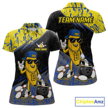 Load image into Gallery viewer, Custom Funny Banana Bowling Team Shirts Bowling Shirt for Women Bowling League Bowling Uniform HNT337