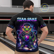 Load image into Gallery viewer, Custom Funny Neon Alligator Bowling Jersey for Men Bowling League Bowling Team Shirts HN294