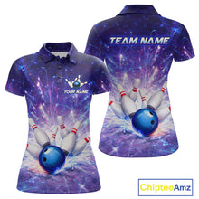 Load image into Gallery viewer, Custom Bowling Jersey for Women Bowling Uniform Polo &amp; 1/4 Zip Bowling Shirts for Bowler and Team HNT231