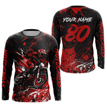 Load image into Gallery viewer, Red Youth Motocross Jersey Custom Motocycle Shirts Men Women Kid Motocross Shirt UPF30+ DNT39