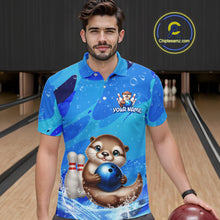 Load image into Gallery viewer, Custom Funny Otte Bowling Jersey for Men Bowling Team Shirts Bowling Gifts Polo &amp; 1/4 Zip HNT269