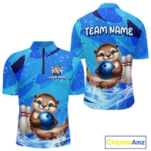 Load image into Gallery viewer, Custom Funny Otte Bowling Jersey for Men Bowling Team Shirts Bowling Gifts Polo &amp; 1/4 Zip HNT269