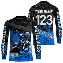 Load image into Gallery viewer, Blue Youth MX Motocross Jersey Custom Racing Motocycle Shirts Men Women Kid UPF30+ DNT42