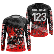 Load image into Gallery viewer, Red Youth MX Motocross Jersey Custom Racing Motocycle Shirts Men Women Kid UPF30+ DNT42