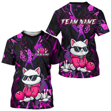 Load image into Gallery viewer, Custom Funny Cat Bowling Jersey for Men Women Bowling Uniform Bowling Team Shirts HNT194