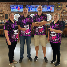 Load image into Gallery viewer, Custom Funny Cat Dart Shirts For Men Dart Board Gifts Darts Team Jerseys Dart League NNT153