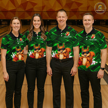 Load image into Gallery viewer, Green Squirrel Funny Custom Bowling Jersey for Men Bowling Team Shirts Bowling League HNT304