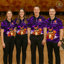Load image into Gallery viewer, Purple Squirrel Funny Custom Bowling Jersey for Men Bowling Team Shirts Bowling League HNT304