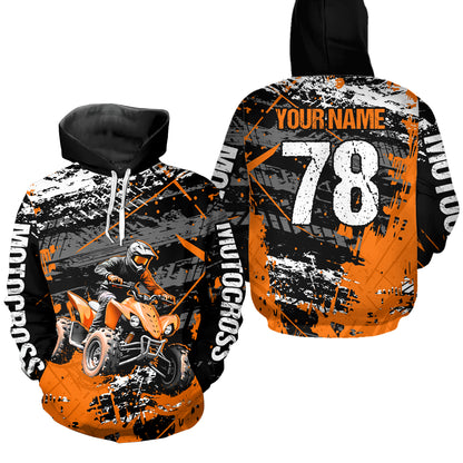 ATV Motocross Hoodie for Men Women Custom ATV Quad Bike for Kid Adult Off Road Hoodie HOT35