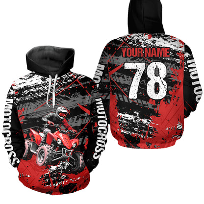 ATV Motocross Hoodie for Men Women Custom ATV Quad Bike for Kid Adult Off Road Hoodie HOT35