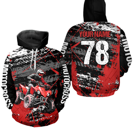 ATV Motocross Hoodie for Men Women Custom ATV Quad Bike for Kid Adult Off Road Hoodie HOT35