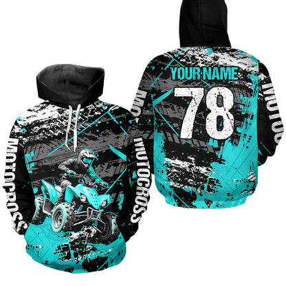 ATV Motocross Hoodie for Men Women Custom ATV Quad Bike for Kid Adult Off Road Hoodie HOT35
