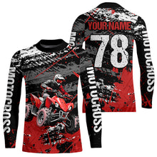Load image into Gallery viewer, Custom Red Off-Road Quad Bike Shirt Youth ATV Motocross Shirts Kid Men Women UPF30+ DNT78