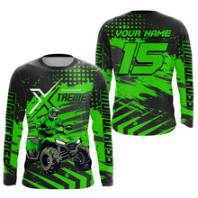 Load image into Gallery viewer, Custom Green Off-Road Quad Bike Shirt Extreme ATV Motocross Shirts Kid Men Women UPF30+ DNT79