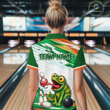 Load image into Gallery viewer, Custom Funny Chameleon Bowling Jersey for Women Bowling Team Shirts Bowling League HNT308
