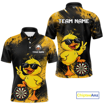 Custom Funny Duck Darts Shirt for Men Darts Team Jerseys for Player Dart League Shirts NNT317