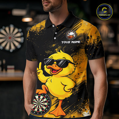 Custom Funny Duck Darts Shirt for Men Darts Team Jerseys for Player Dart League Shirts NNT317