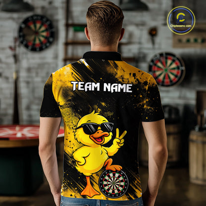 Custom Funny Duck Darts Shirt for Men Darts Team Jerseys for Player Dart League Shirts NNT317