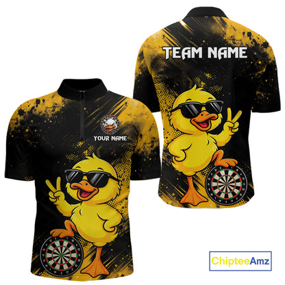 Custom Funny Duck Darts Shirt for Men Darts Team Jerseys for Player Dart League Shirts NNT317