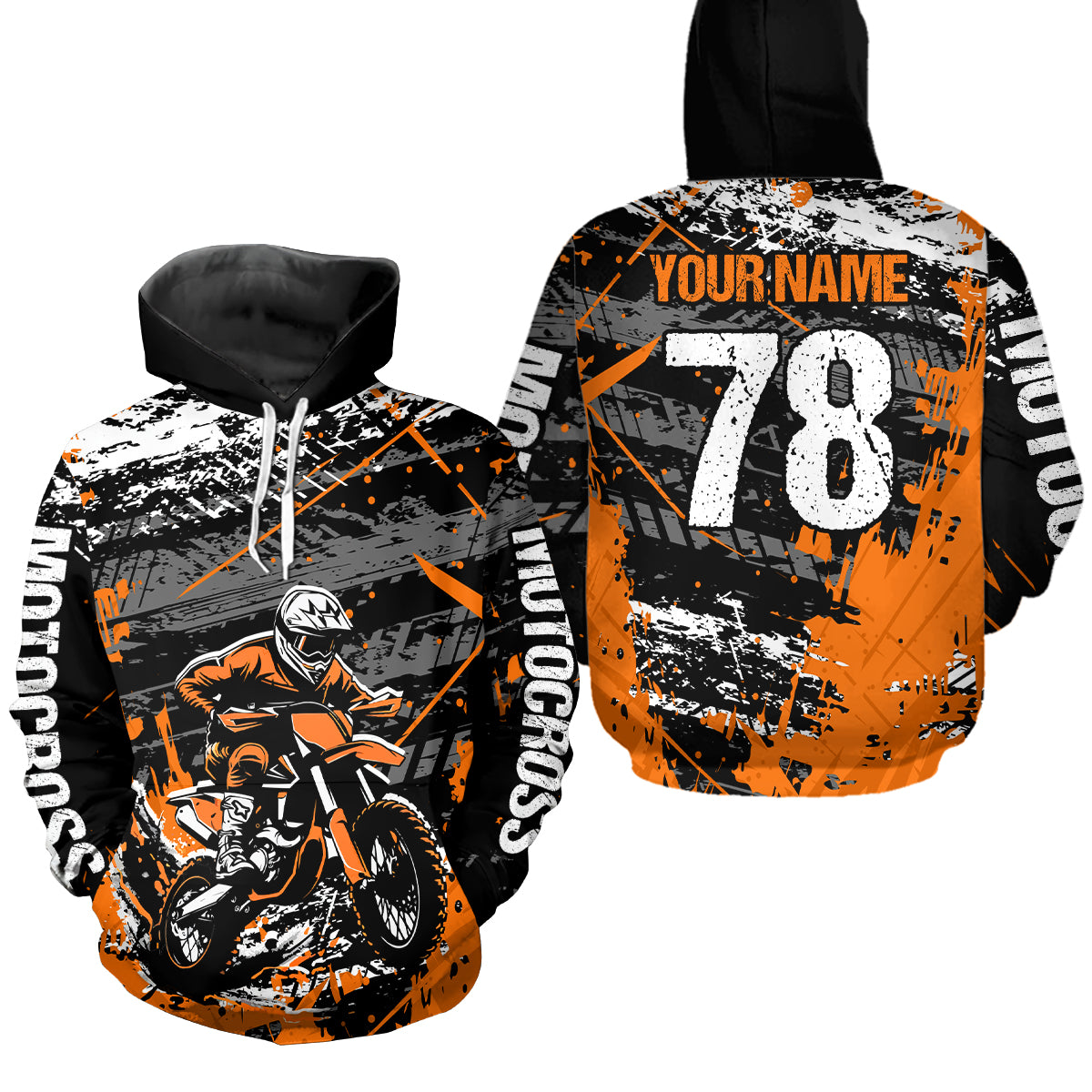 Motocross Hoodie Dirt Bike Off Road Custom Motocross Hoodie Shirt for Men Women HOT24