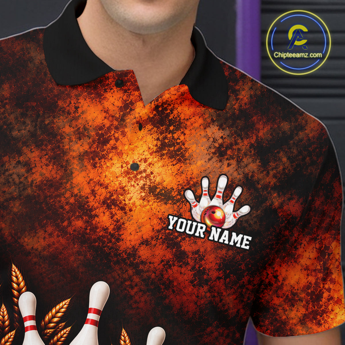 Custom Bourbon Bowling Shirts for Men Funny Bowling Team Jersey Bowling Polo & 1/4 Zip HNT670