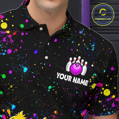 Custom Colorful Funny Duck Bowling Jersey for Men Bowling League Bowling Team Shirts HNT612
