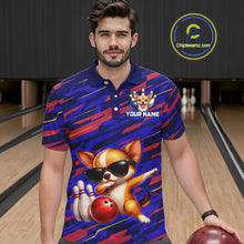 Load image into Gallery viewer, Custom Chihuahua Dog Bowling Jersey for Men Bowling Uniform Polo &amp; 1/4 Zip Bowling Team Shirts HNT262