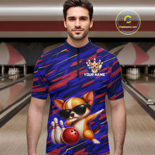 Load image into Gallery viewer, Custom Chihuahua Dog Bowling Jersey for Men Bowling Uniform Polo &amp; 1/4 Zip Bowling Team Shirts HNT262