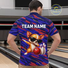 Load image into Gallery viewer, Custom Chihuahua Dog Bowling Jersey for Men Bowling Uniform Polo &amp; 1/4 Zip Bowling Team Shirts HNT262
