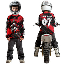 Load image into Gallery viewer, Custom Red MX Racing Extreme Shirts Kid Men Women Youth Motocross Shirts UPF30+ DNT35