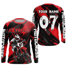 Load image into Gallery viewer, Custom Red MX Racing Extreme Shirts Kid Men Women Youth Motocross Shirts UPF30+ DNT35