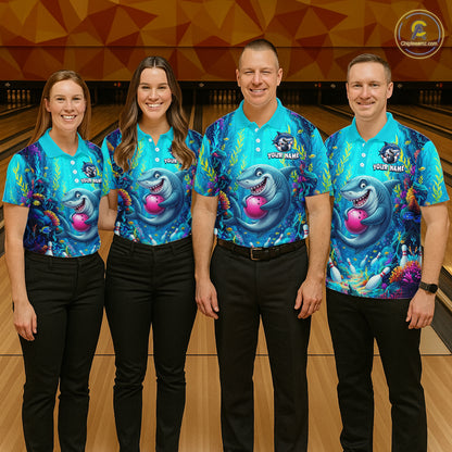 Custom Ocean Funny Otte Bowling Jersey for Women Funny Bowling Team Shirts Bowling Uniform HNT300