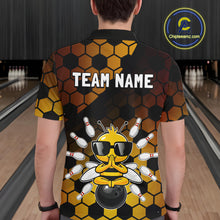 Load image into Gallery viewer, Custom Funny Bee Bowling Jersey for Men Bowling Team Shirts Bowling Polo &amp; 1/4 Zip HNT267