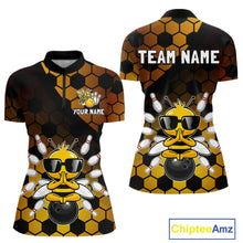 Load image into Gallery viewer, Custom Funny Bee Bowling Jersey for Women Bowling Team Shirts Bowling Polo &amp; 1/4 Zip HNT267