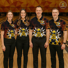 Load image into Gallery viewer, Custom Funny Bee Bowling Jersey for Women Bowling Team Shirts Bowling Polo &amp; 1/4 Zip HNT267