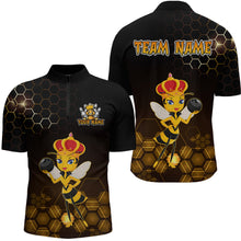 Load image into Gallery viewer, Custom Funny Bee Bowling Bowling Jersey for Men Bowling Team Shirts Polo &amp; 1/4 Zip HNT195