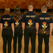 Load image into Gallery viewer, Custom Funny Bee Bowling Bowling Jersey for Men Bowling Team Shirts Polo &amp; 1/4 Zip HNT195