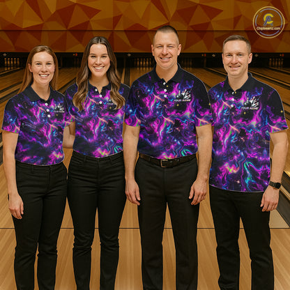 Custom Neon Colorful Bowling Team Shirts Bowling Jerseys for Men Bowling Gifts for Bowler HNT551