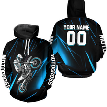 Load image into Gallery viewer, Custom Turquoise Youth Motocross Jersey Hoodie Kid Men Women Dirt Bike Motorcycle Hoodie HOT36