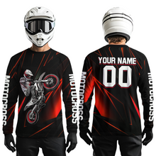 Load image into Gallery viewer, Red Youth MX Motocross Jersey Custom Motocycle Shirts Men Women Kid UPF30+ DNT41
