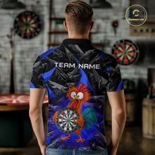 Load image into Gallery viewer, Custom Funny Blue Chicken Dart Shirts For Men Dart Board Gifts Darts Team Jerseys Dart League NNT152