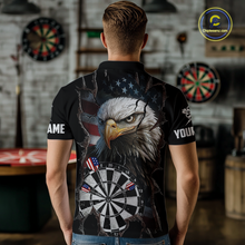 Load image into Gallery viewer, Custom US Flag Eagle Dart Shirts For Men Dart Board Gifts Darts Team Jerseys Dart League NNT154